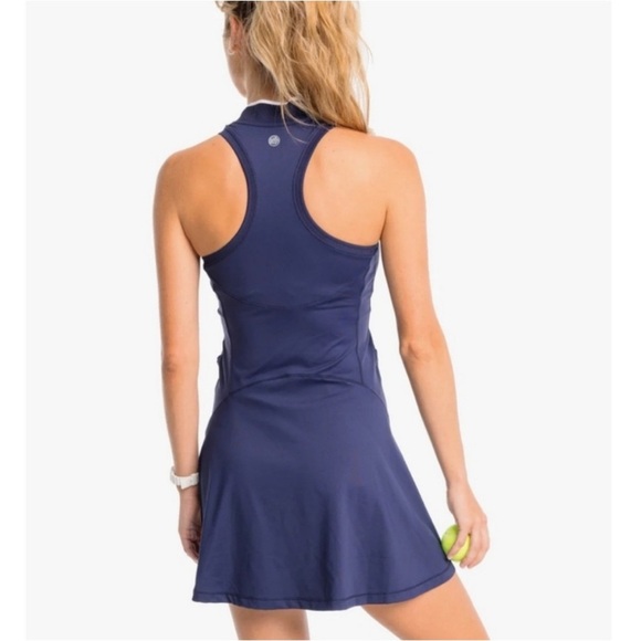 Southern Tide Kristy Performance Dress Navy Blue XS - Picture 2 of 8